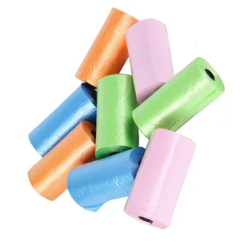 Случайный цвет Одноразовые Портативные детские подгузники в рулоне для одноразовых пакетов, Пластиковые мешки для мусора для дома
