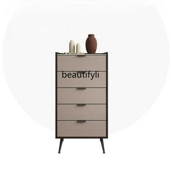 Современный шкаф для хранения в итальянском стиле, Легкий роскошный шкаф на три ведра, Минималистичный шкафчик с выдвижными ящиками, комод
