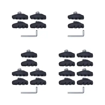 Тормозные Колодки V-Образного Типа Из Алюминиевого Сплава, Резиновые Практичные Тормозные Колодки Для Тяжелых Велосипедных Тормозных Колодок, Комплект для Складного Велосипеда