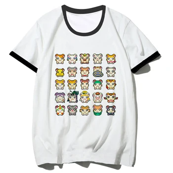 Футболка Hamster женская японская футболка для девочек манга Японская дизайнерская одежда