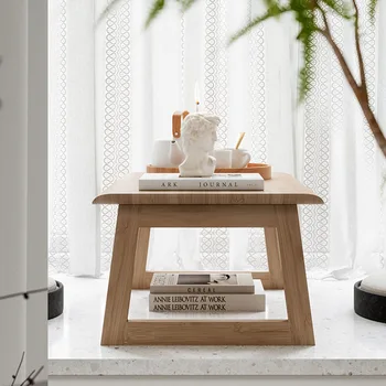 Чайный столик в гостиной, Простые минималистичные игры, Эстетичный сервис, Уникальный журнальный столик, Деревянная мебель для спальни Mesa