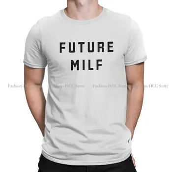 Черные новейшие футболки из полиэстера Future Milf Men Harajuku Tops, футболка с круглым вырезом